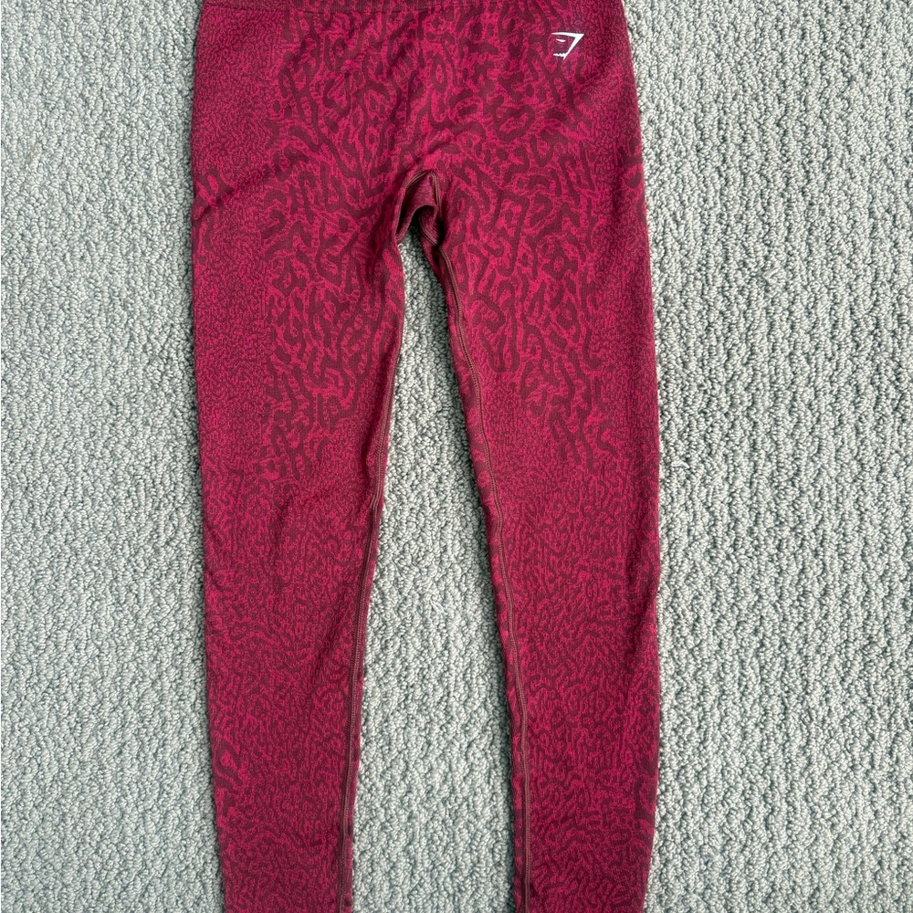 Gymshark Red Leopard Leggings
